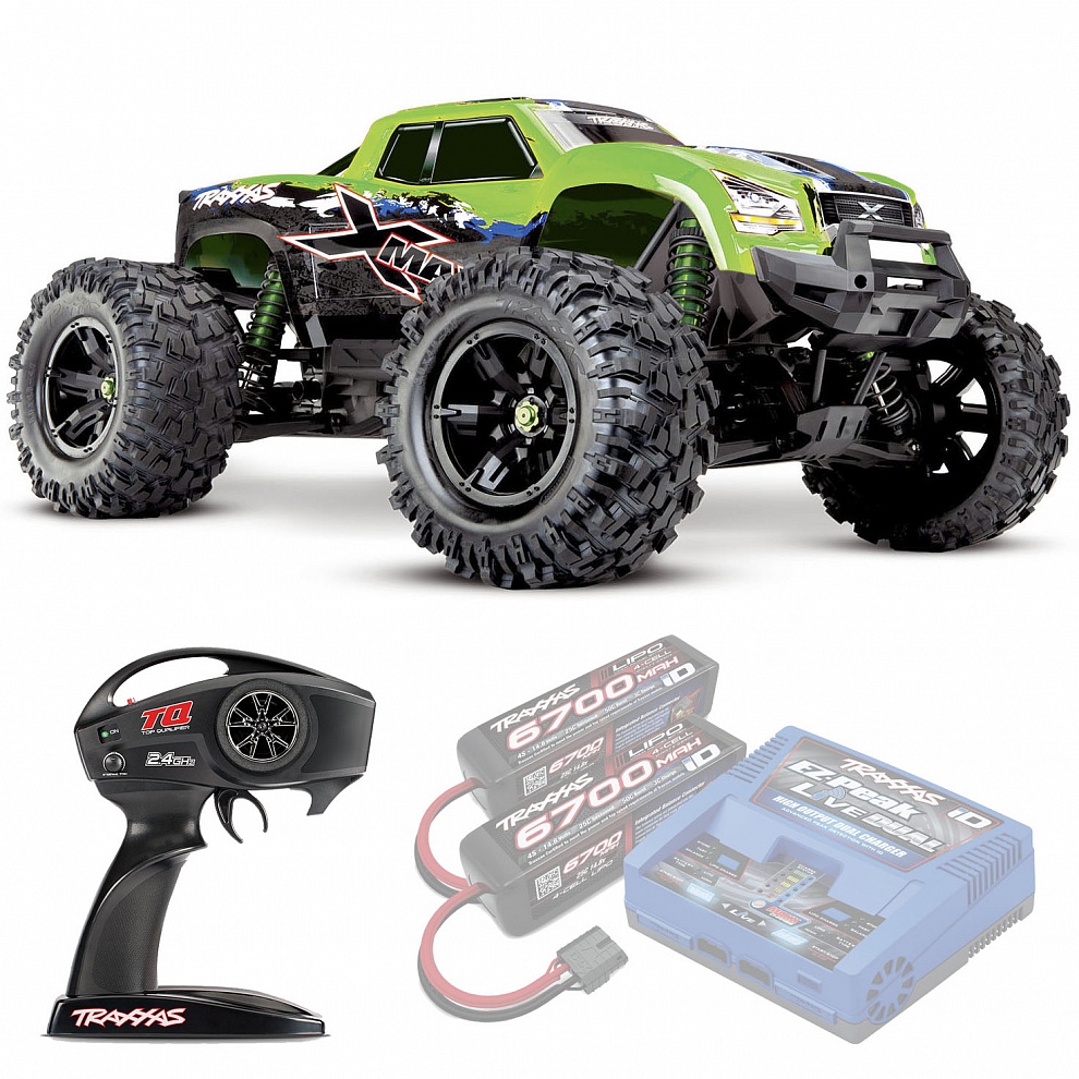 X-MAXX Traxxas Belted 8S VXL TSM 1:5 4WD RTR ������� �� ����� (77086-4-GRNX)