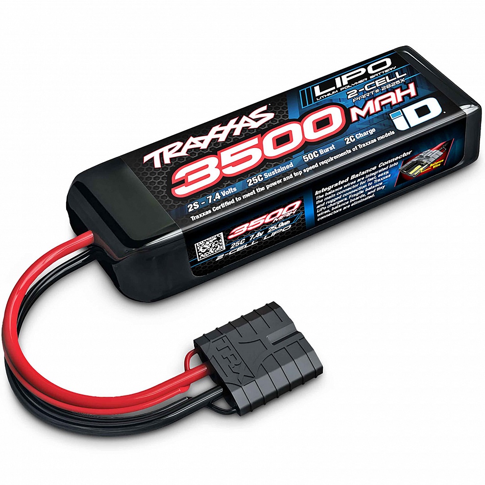2825X Traxxas LiPO 7,4� 3500��� 2S 25C 110�35�22�� Traxxas iD ����������