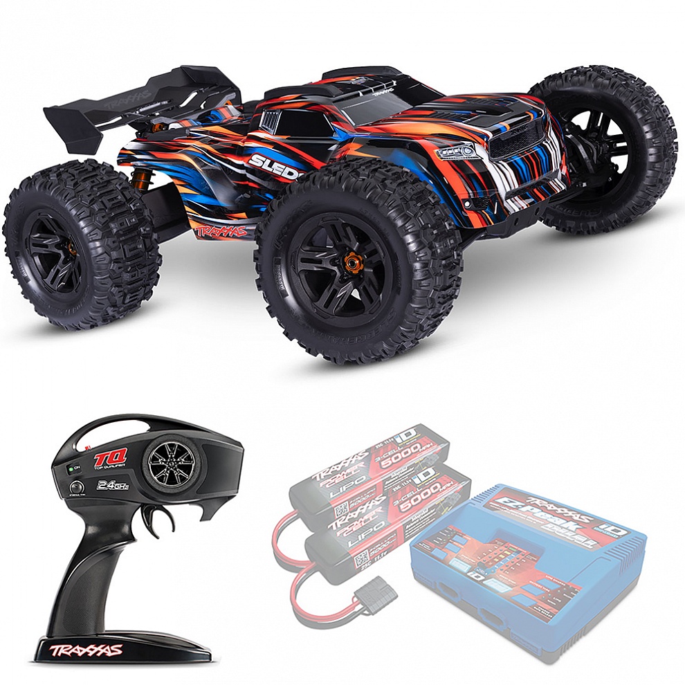 SLEDGE Traxxas Belted VXL TSM 1:8 4WD RTR ������� �� ����� (95096-4-ORNG)