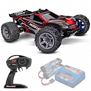 RUSTLER 4X4 Traxxas BL-2s 1:10 4WD RTR ������� �� ����� (67164-4-RED)