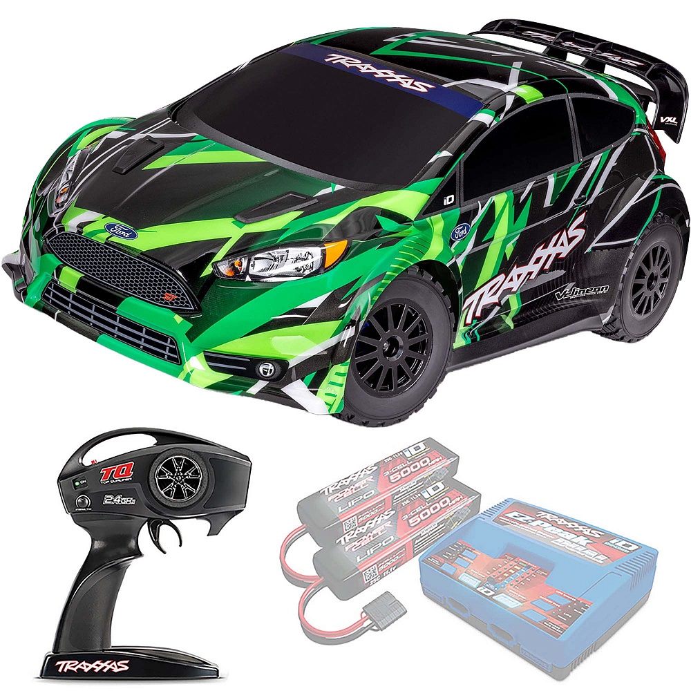 FORD FIESTA Traxxas ST Rally VXL TSM 1:10 4WD RTR ������� �� ����� (74276-4-GRN)