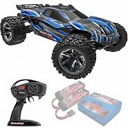 RUSTLER 4X4 Traxxas VXL TSM 1:10 4WD RTR ������� �� ����� (67376-4-BLUE)