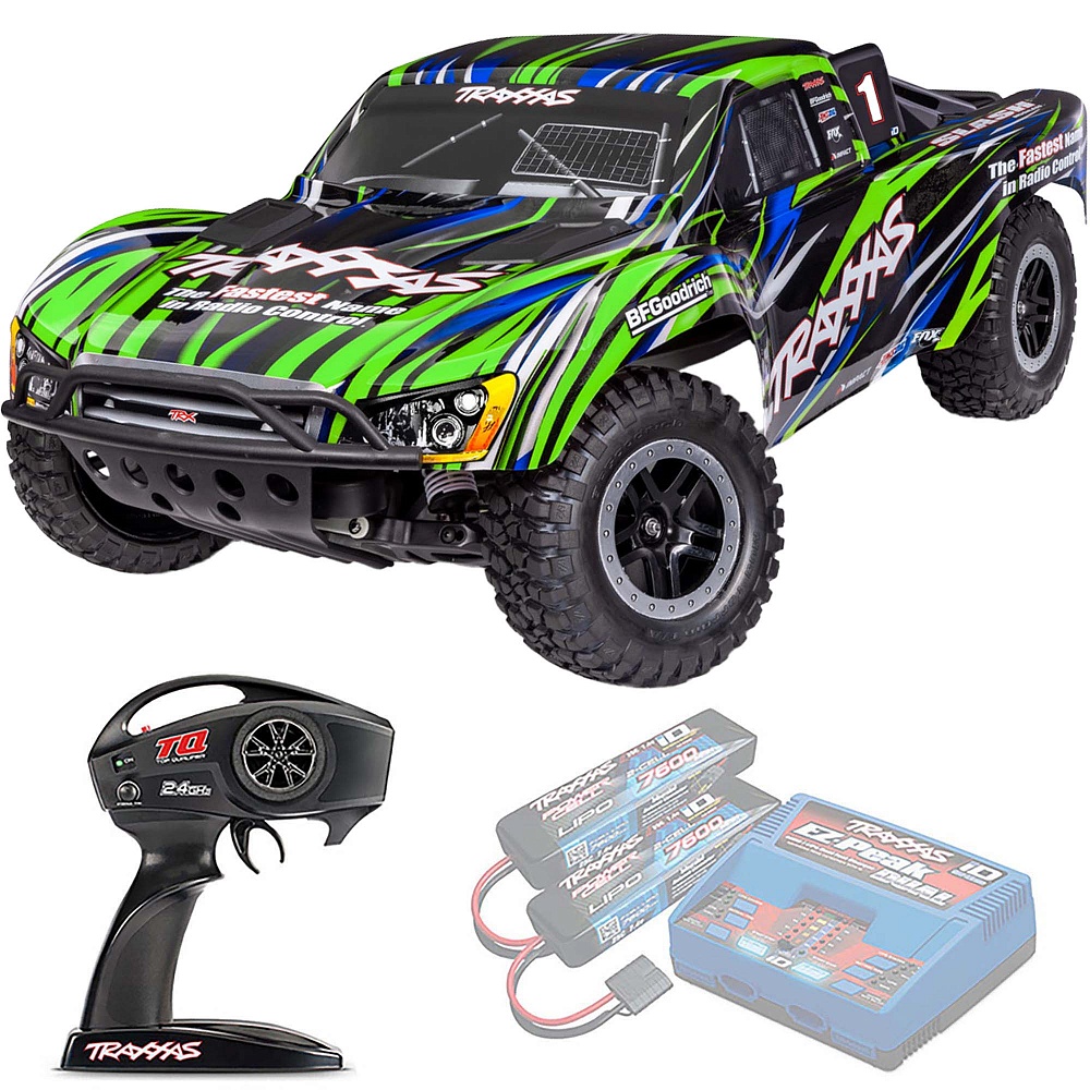 SLASH Traxxas BL-2S HD 1:10 2WD RTR ������� �� ����� (58334-4-GRN)