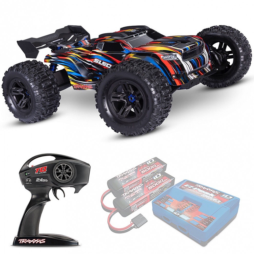 SLEDGE Traxxas Belted VXL TSM 1:8 4WD RTR ������� �� ����� (95096-4-BLUE)