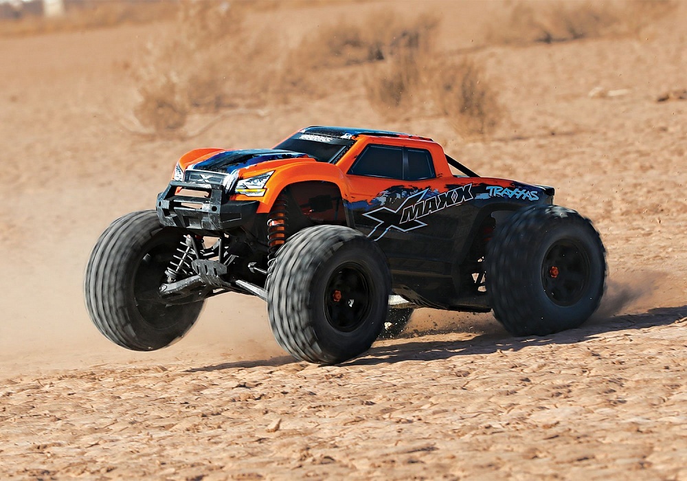77086-4-X-Maxx-OrangeX-RtoL-Wheelie-web