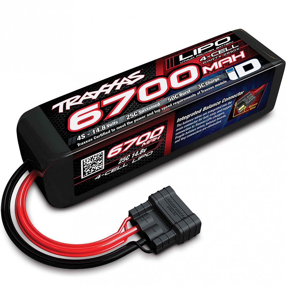 2890X Traxxas LiPO 14,8� 6700��� 4S 25C 178�50�45�� 644� Traxxas iD ����������