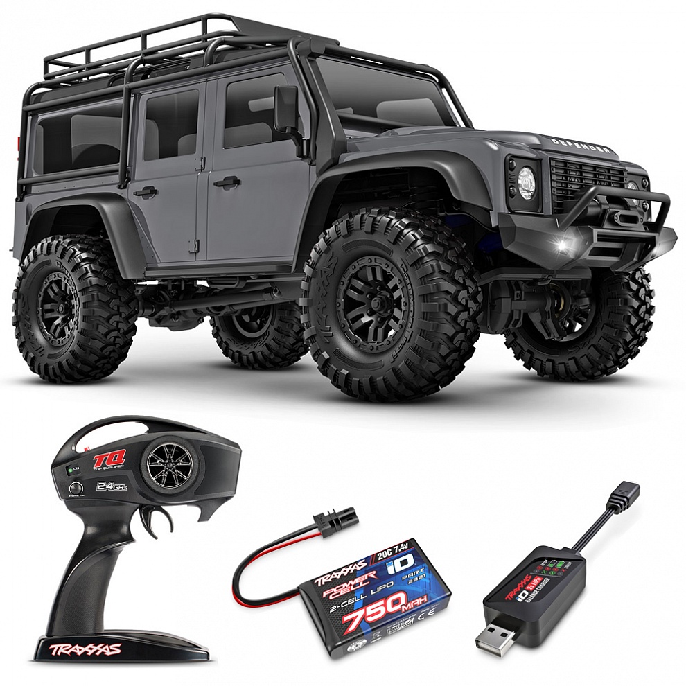 LAND ROVER DEFENDER Traxxas TRX-4M 1:18 4WD RTR ������� �� ����� (97054-1-SLVR)
