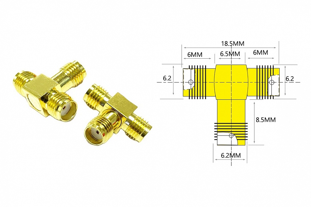 ������ ��� FPV �� �������������� (SMA F - SMA F - SMA F)