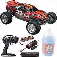 NITRO RUSTLER Traxxas TSM 1:10 2WD RTR ������� �� ����� (44096-3-RED)