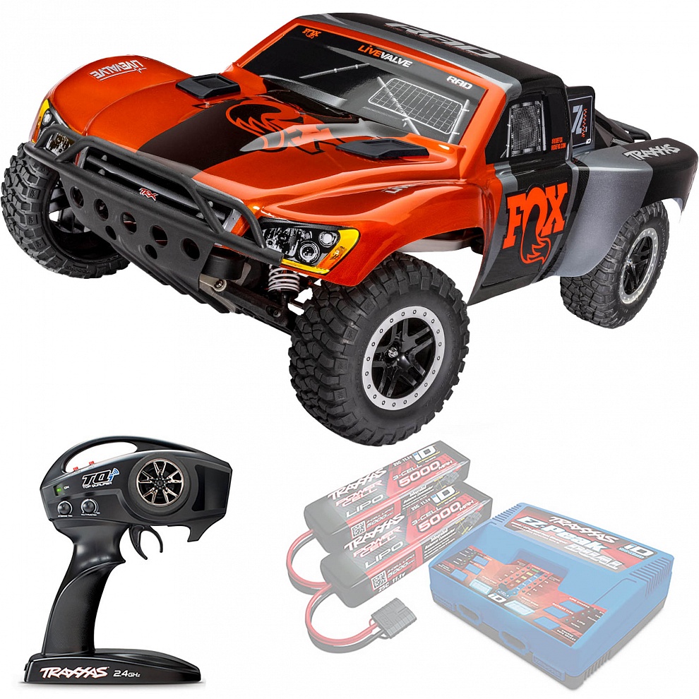 SLASH VXL Traxxas TSM 1:10 2WD RTR ������� �� ����� (58376-74-FOX)