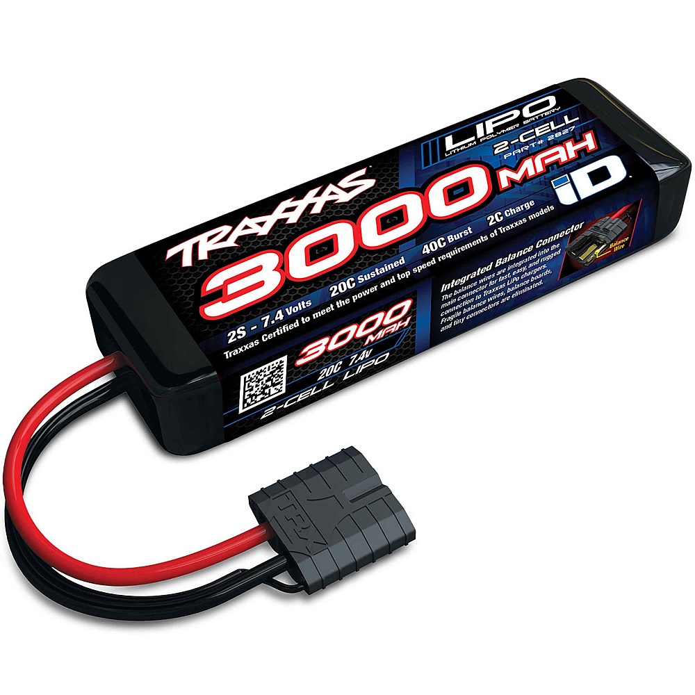 2827X Traxxas LiPO 7,4� 3000��� 2S 20C 135�44�25�� 156� Traxxas iD ����������