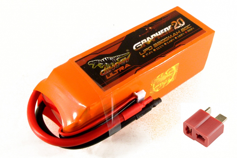 ����������� ��� ���������������� ������ Dinogy G2.0 Li-Pol 3300 ��� 22.2 � 6S T-Plug 80C