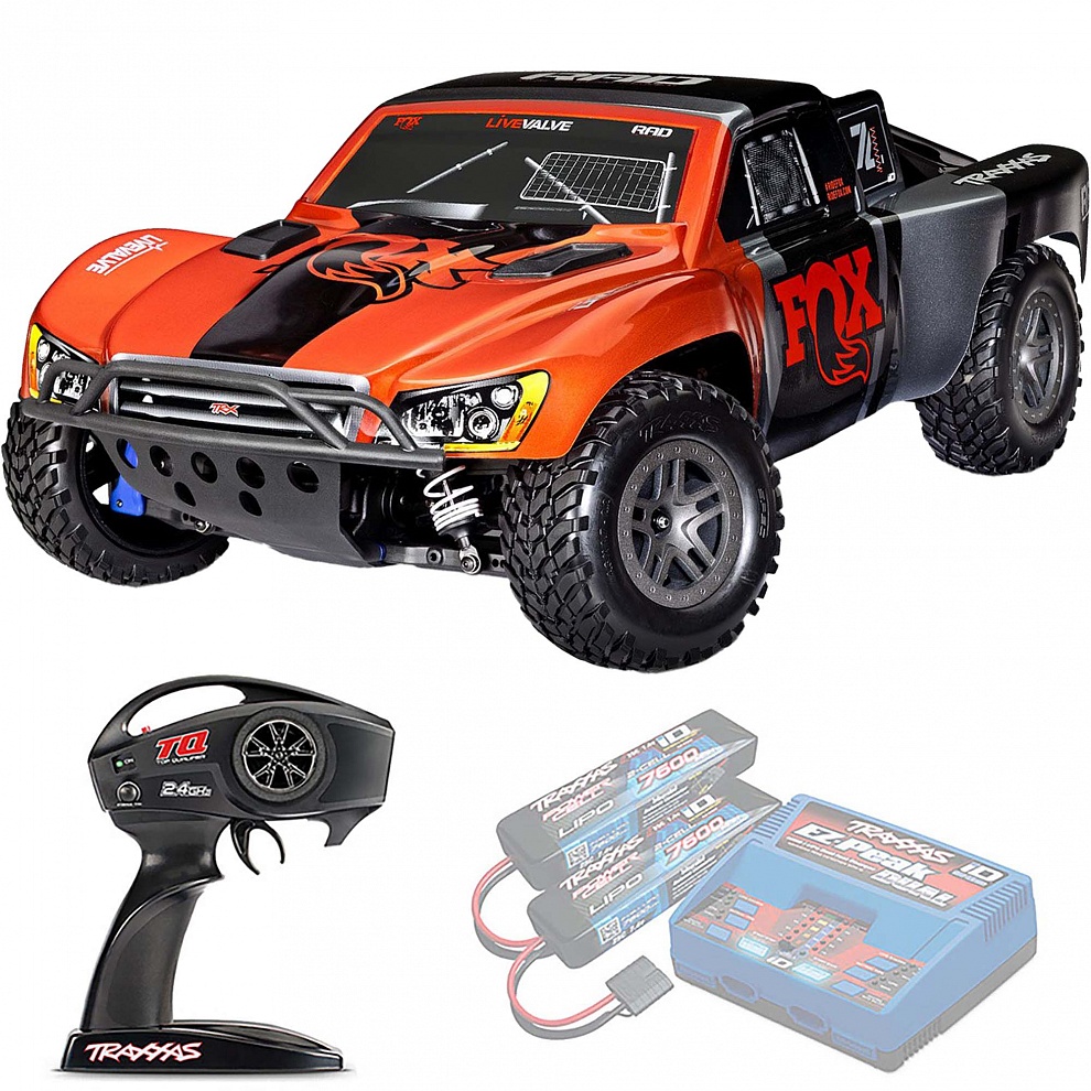 SLASH 4X4 Traxxas BL-2S 1:10 4WD RTR ������� �� ����� (68154-4-FOX)